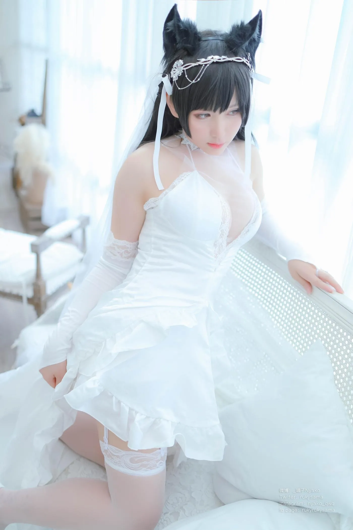 Nyako喵子 – NO.38 爱宕婚纱 [62P]插图8